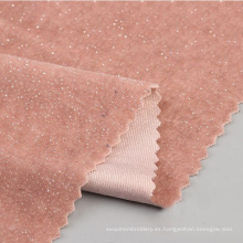 Dubai Dubai Coreano Cristal Loop Pink Pink Stretch Velvet Material Fusionado Rollo de tela